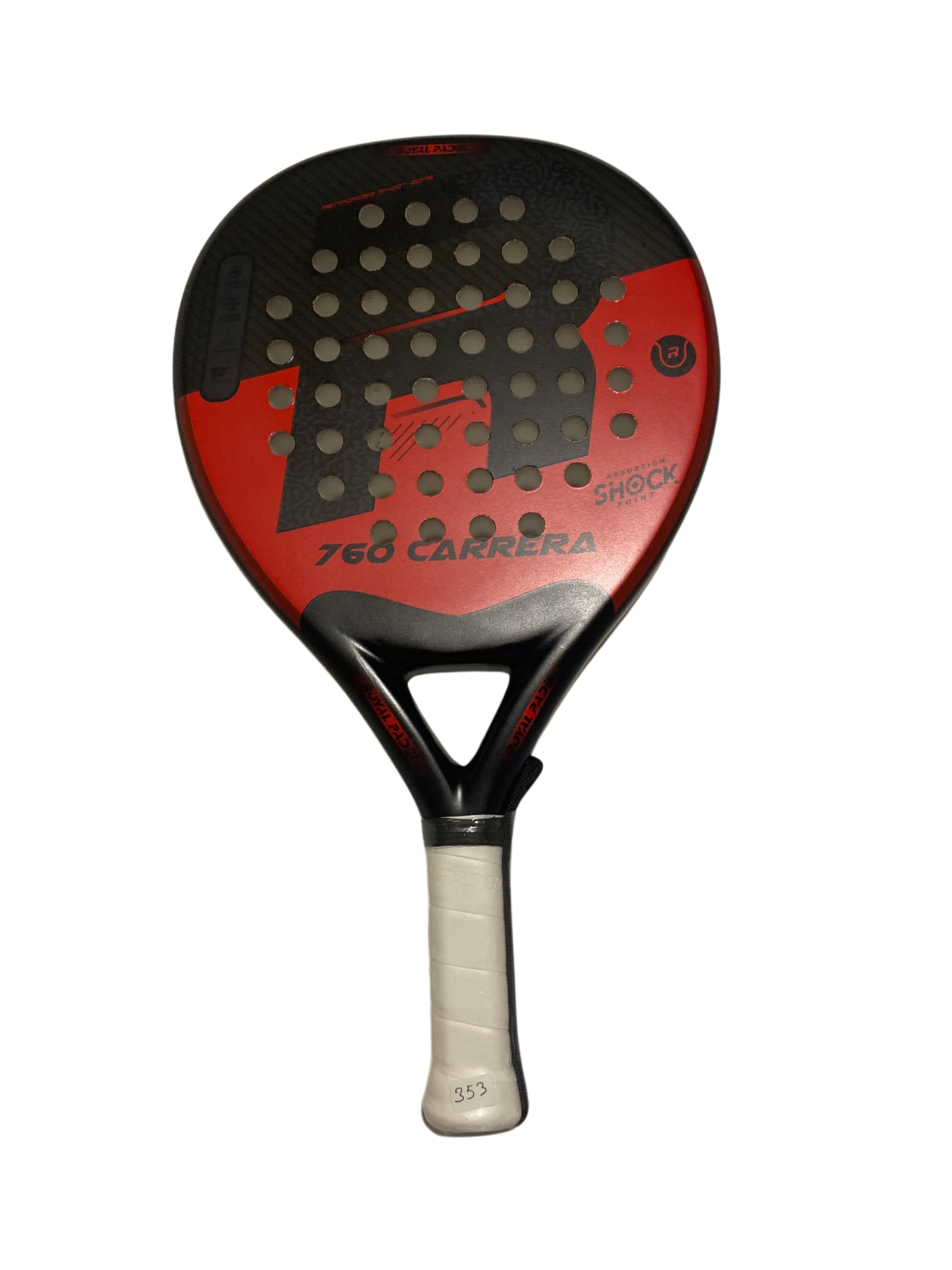 Royal Padel 760 Carrera - Carbon Red Padel Tennis Racket