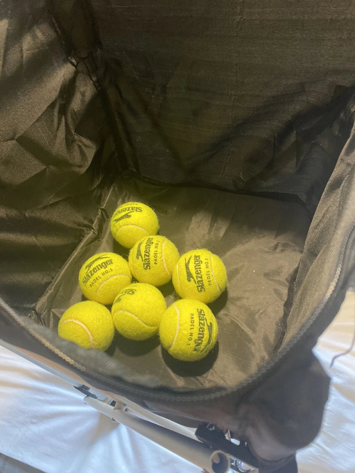 Tennis Ball Basket - Padel Tennis Cart with Wheels - Over 150 Balls