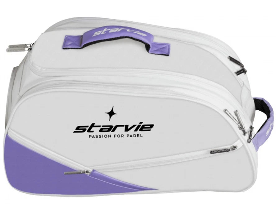 STARVIE White and Purple - Padel Tennis Racket BAG