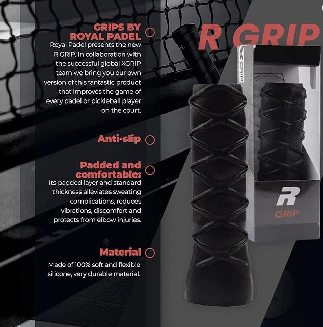 Royal Padel Tour R Grip - Under grip For Padel Racket Black