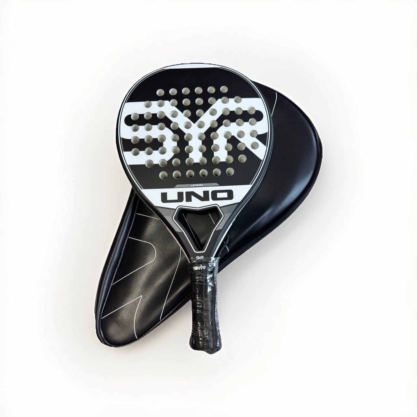 SYR UNO - Carbon Fibreglass Padel Tennis Racket In back