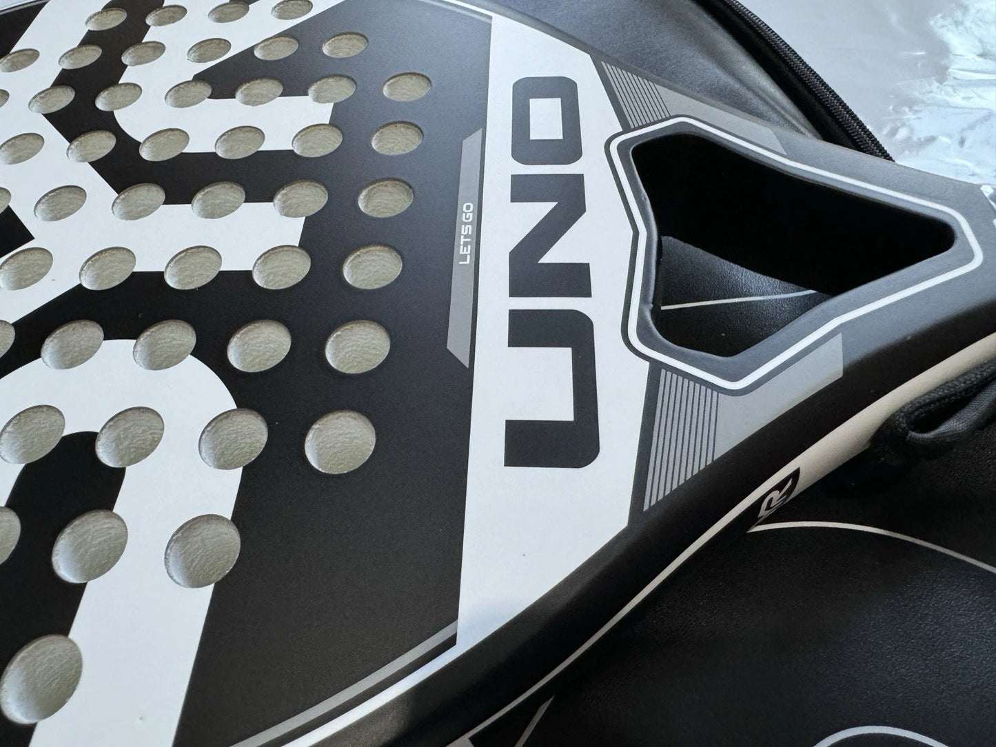 SYR UNO - Carbon Fibreglass Padel Tennis Racket In back