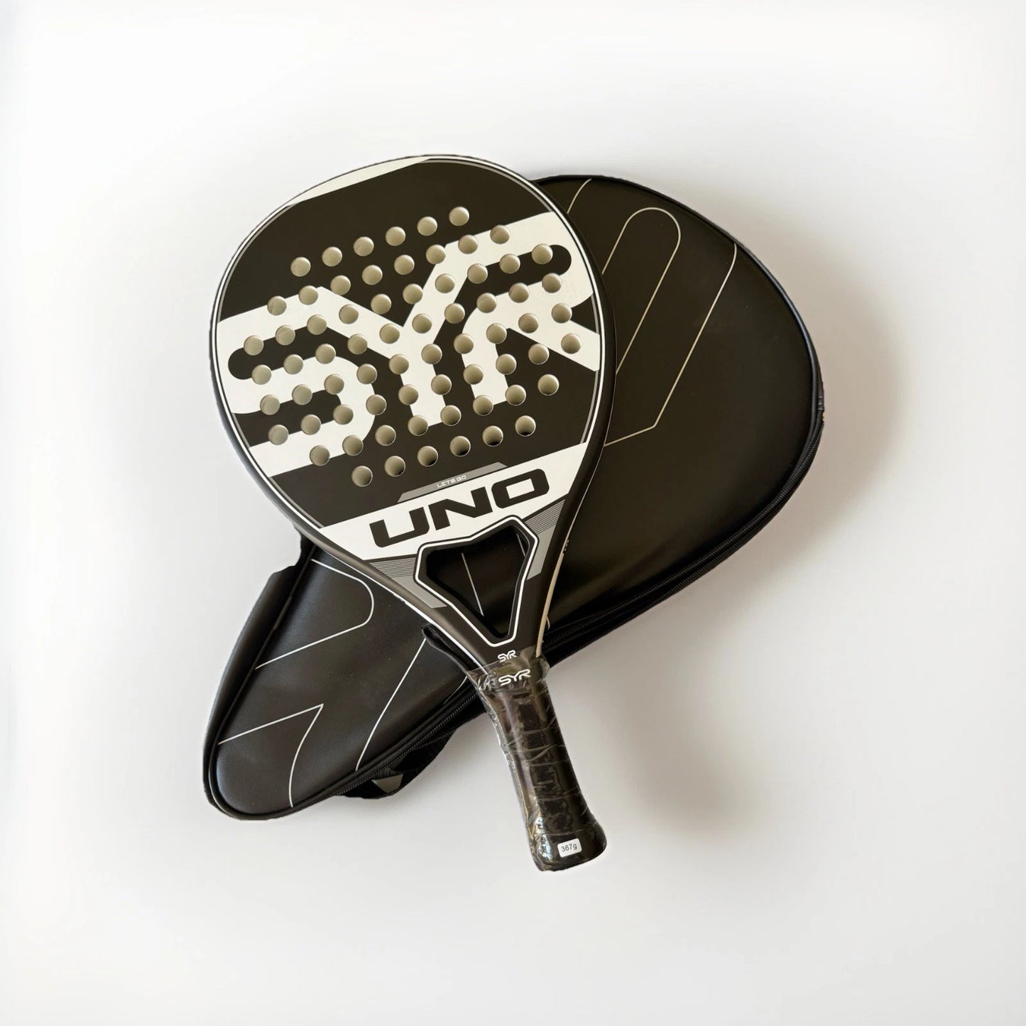 SYR UNO - Carbon Fibreglass Padel Tennis Racket In back