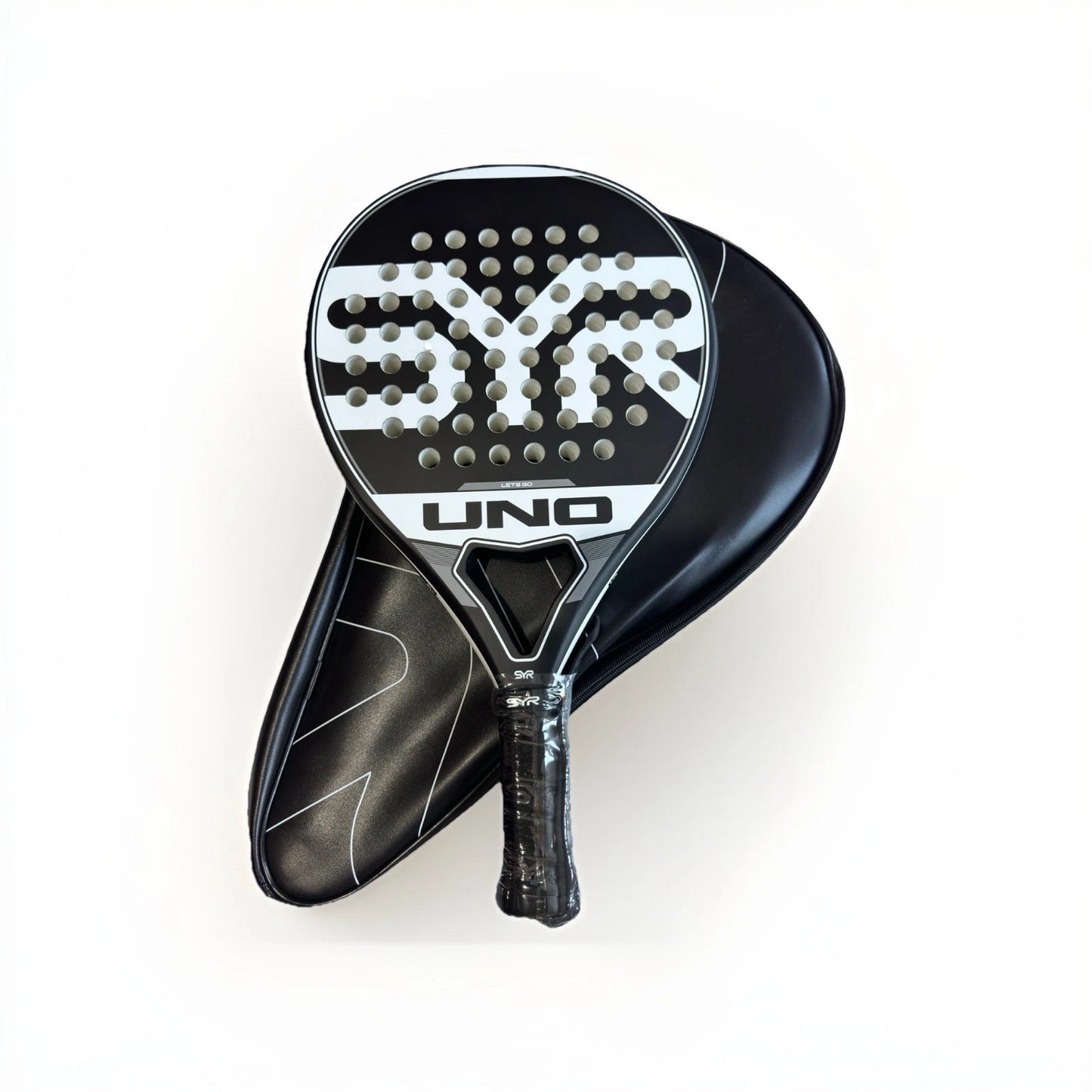SYR UNO - Carbon Fibreglass Padel Tennis Racket In back