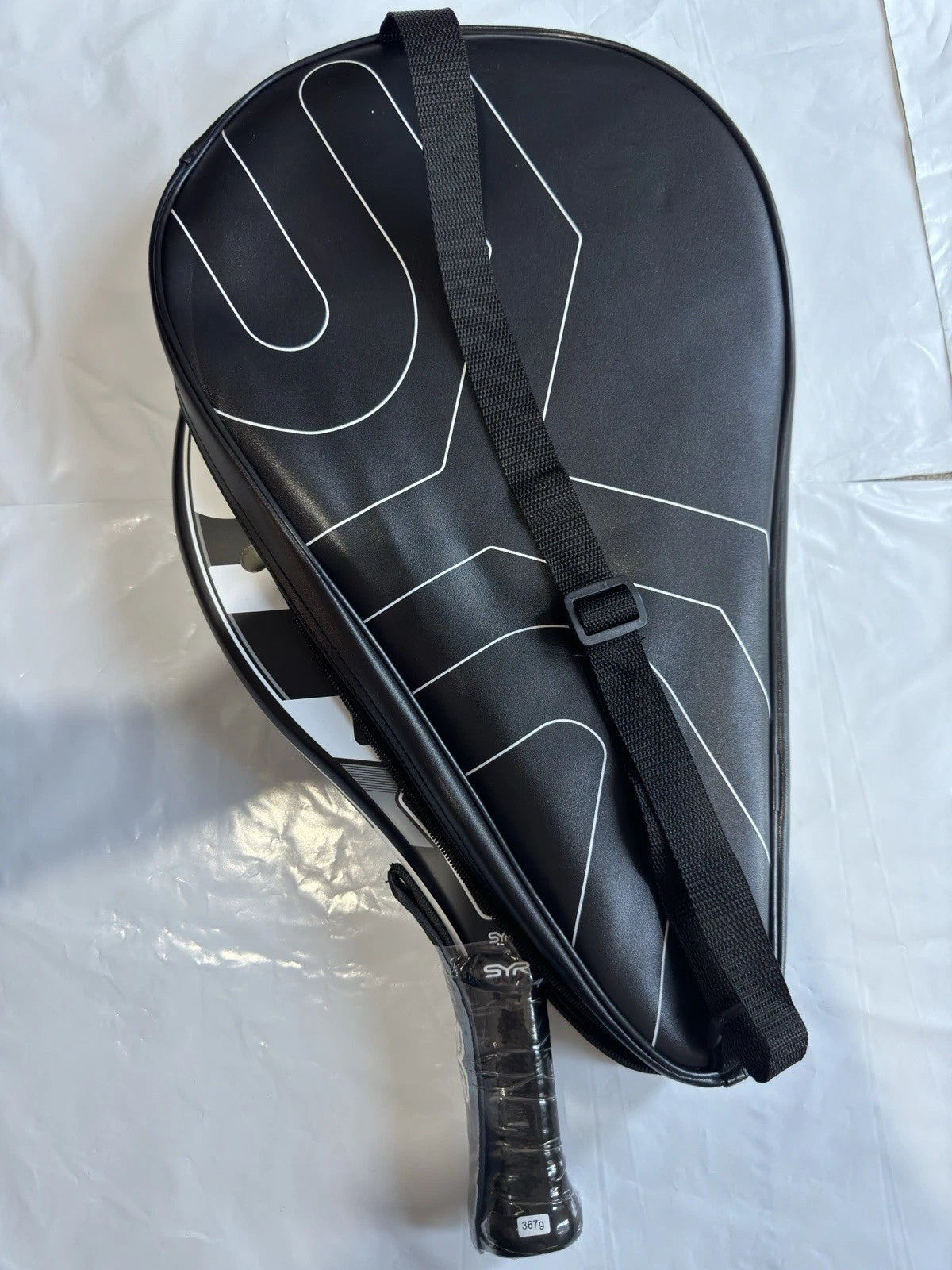 SYR UNO - Carbon Fibreglass Padel Tennis Racket In back