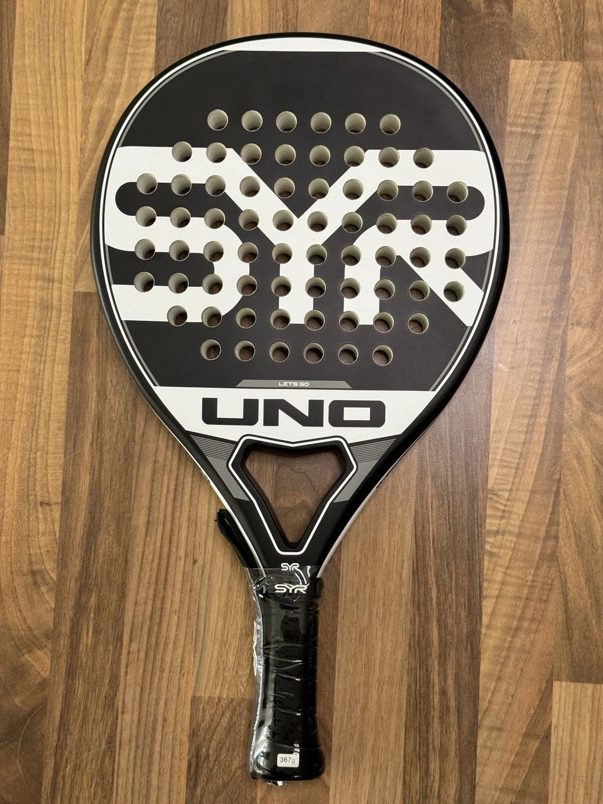 SYR UNO - Carbon Fibreglass Padel Tennis Racket In back