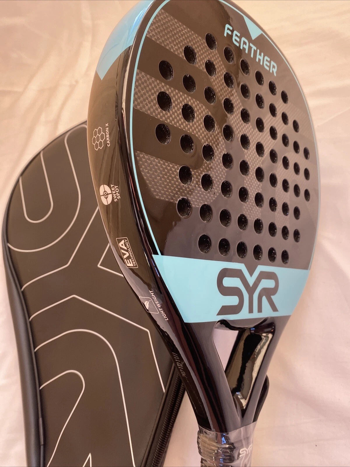 SYR FEATHER - Carbon Fibre Padel Tennis Racket In Blue