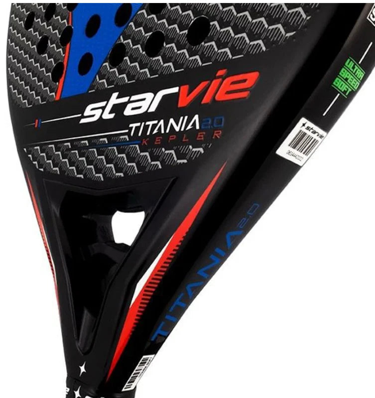 Starvie Kepler Soft Speed - Carbon - Padel Tennis Racket - Black