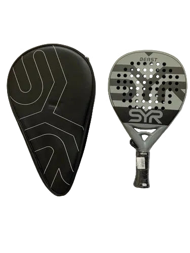 SYR BEAST - Carbon Fibre Padel Tennis Racket In Grey - Power